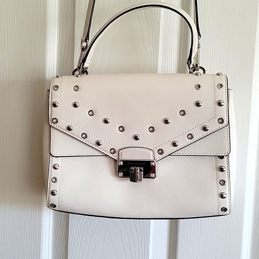 Michael Kors white crossbody bag